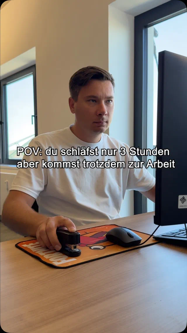 Müde oder nicht, wir sind für jedes Projekt bereit 🧐